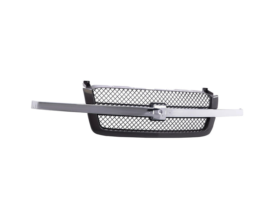 Grille w/ Chrome Molding Strip For 03-06 Avalanche 1500 Silverado 1500 GM1200489