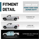 Running Boards For 99-16 Ford F250 F350 Super Duty Crew Cab 6" Side Steps Bar image 2