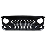 For 2007-2018 Jeep Wrangler JK JKU Front Shark Grille Mat Black image 2