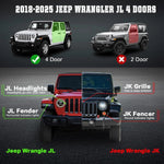 Running Boards For 2018-2026 Jeep Wrangler JL Unlimited 4 Door Drop Side Steps image 2