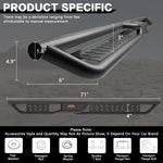 Running Boards For 2018-2026 Jeep Wrangler JL Unlimited 4 Door Drop Side Steps image 8