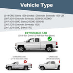 Running Boards For 2007-18 Silverado 1500 Double/Extended Cab 6" Side Steps Bar image 2