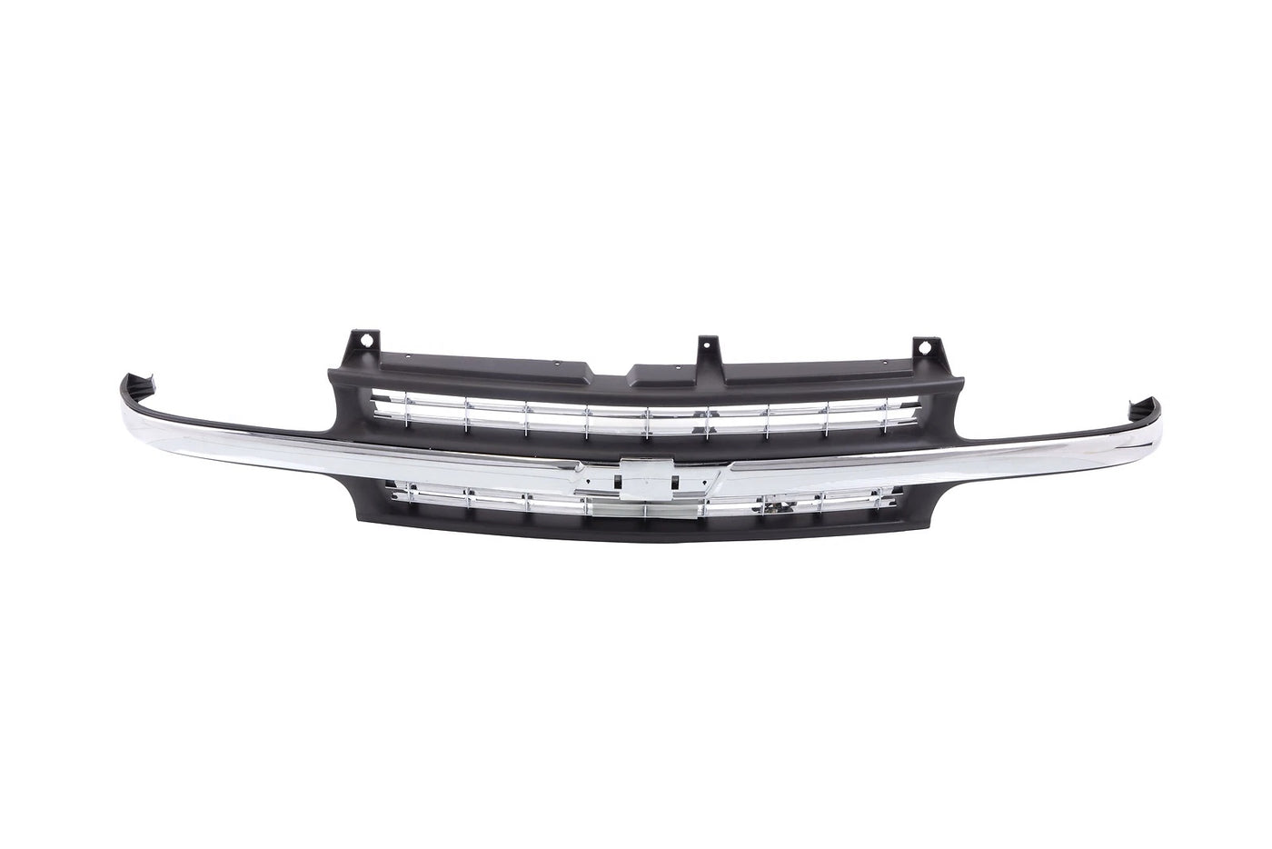 Black Grille w/Chrome Molding Trim For 99-02 Chevy Silverado 1500 00-06 Suburban image 1