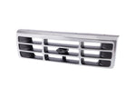Front Chrome Shell Grille Assembly w/Gray Insert for 1992-96 Ford Pickup/Bronco image 2