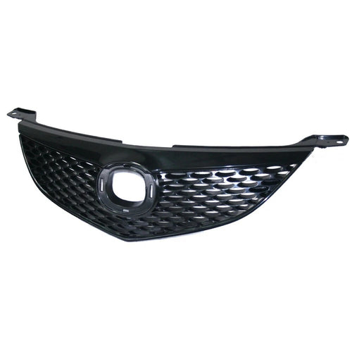 Black Grille w/ Emblem Provision Holes For 2004-2006 Mazda 3 Sedan 4-Door image 2