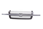 Black Grille Mesh Insert w/ Chrome Center Bar For 2003-2006 Chevy Silverado 1500 image 1