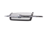 Black Grille Mesh Insert w/ Chrome Center Bar For 2003-2006 Chevy Silverado 1500 image 3