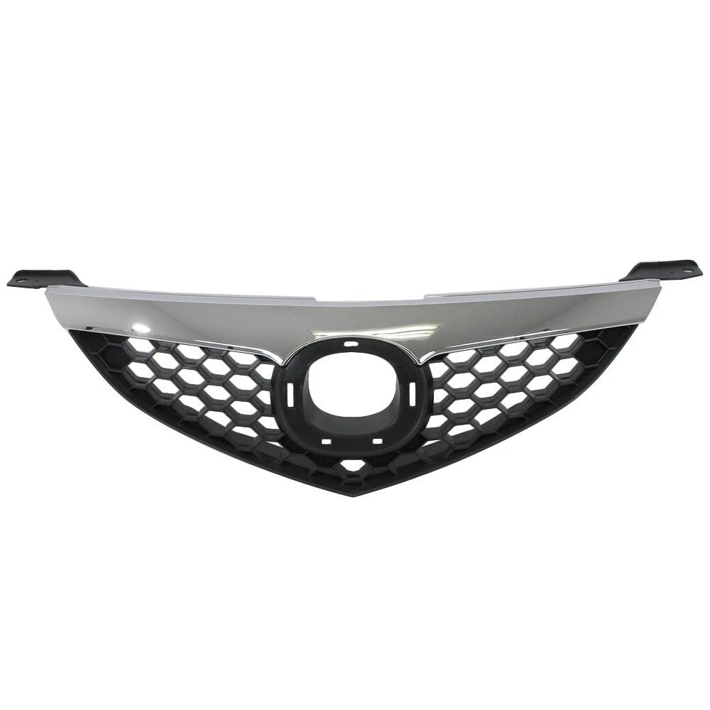 Grille Assembly Chrome Molding w/ Black Honeycomb Insert For 2007-2009 Mazda 3 image 1