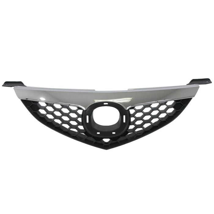 Grille Assembly Chrome Molding w/ Black Honeycomb Insert For 2007-2009 Mazda 3