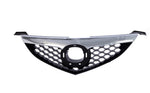 Grille Assembly Chrome Molding w/ Black Honeycomb Insert For 2007-2009 Mazda 3 image 2