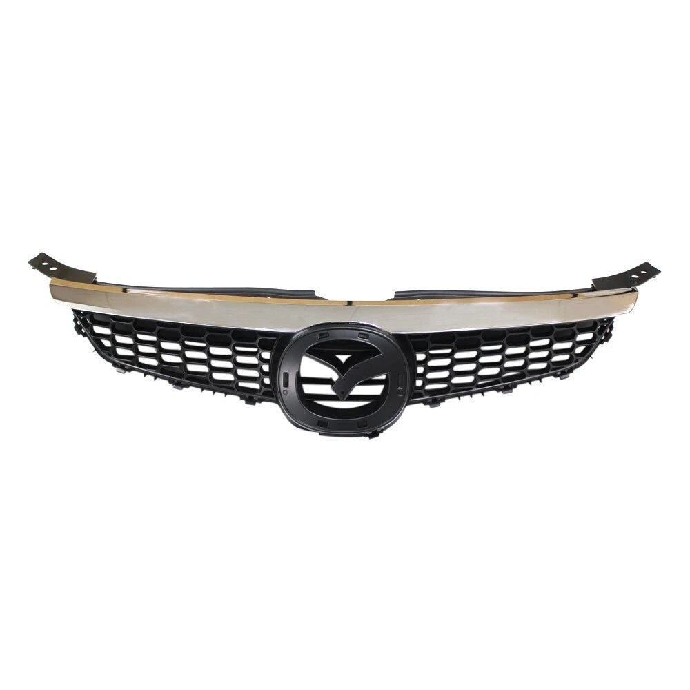 Black Grille Assembly with Chrome Molding Trim For 2007-2009 Mazda CX-9 image 1