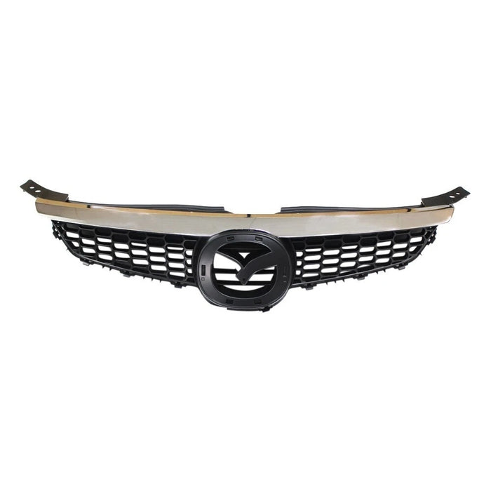 Black Grille Assembly with Chrome Molding Trim For 2007-2009 Mazda CX-9