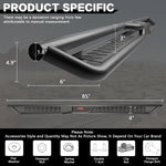 Running Boards For 09-14 Ford F150 Super Crew Cab Side Steps Nerf Bars Black image 3