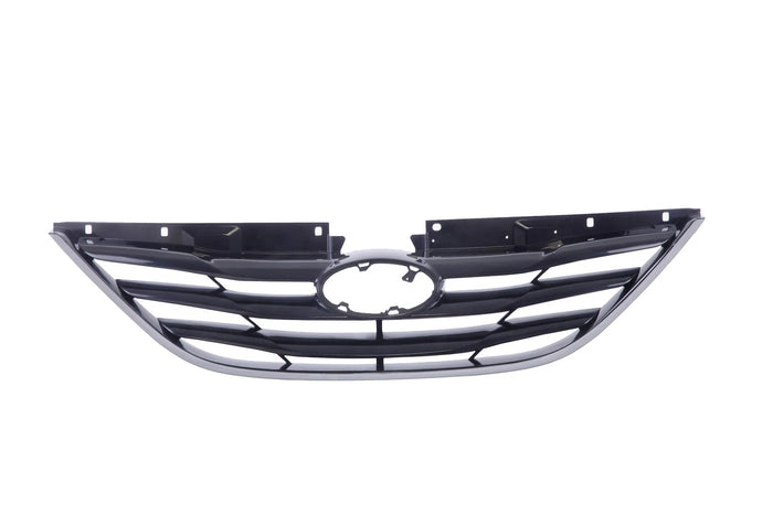 Grille Chrome Surrond w/ Black Insert For 2011-13 Hyundai Sonata Sedan HY1200154