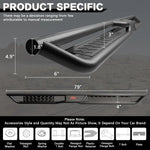6.5" Running Boards for 2009-2018 Dodge Ram 1500 & 19-24 1500 Classic Quad Cab image 3
