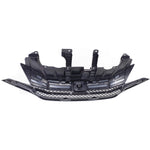 Grille assembly For Honda Civic Coupe 2014-2015 with Chrome Molding image 2