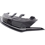 Grille assembly For Honda Civic Coupe 2014-2015 with Chrome Molding image 5