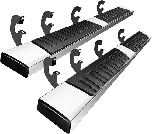 6.5" Running Boards For 2019-2026 Silverado/Sierra Crew Cab Nerf Bars Side Steps image 1