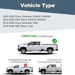 6.5" Running Boards For 2019-2026 Silverado/Sierra Crew Cab Nerf Bars Side Steps image 2