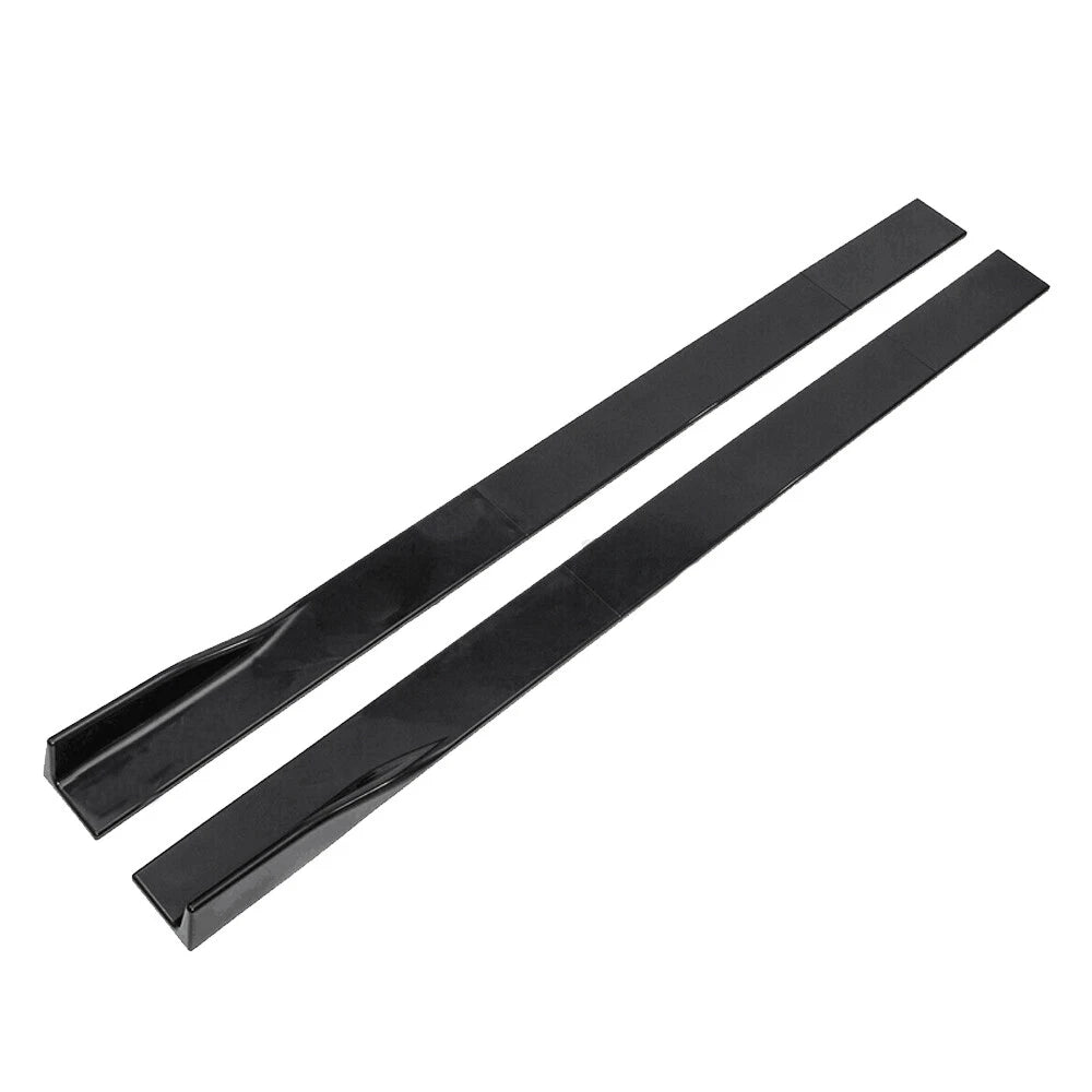 For Dodge Charger 86" Side Skirt Extension Rocker Panel Splitter Glossy Black