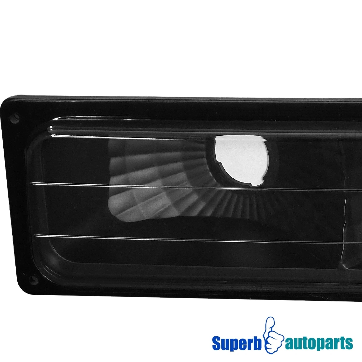 Fit 1988-1993 GMC Suburban Tahoe Silverado Head Lights+Bumper+Corner Lamps Black
