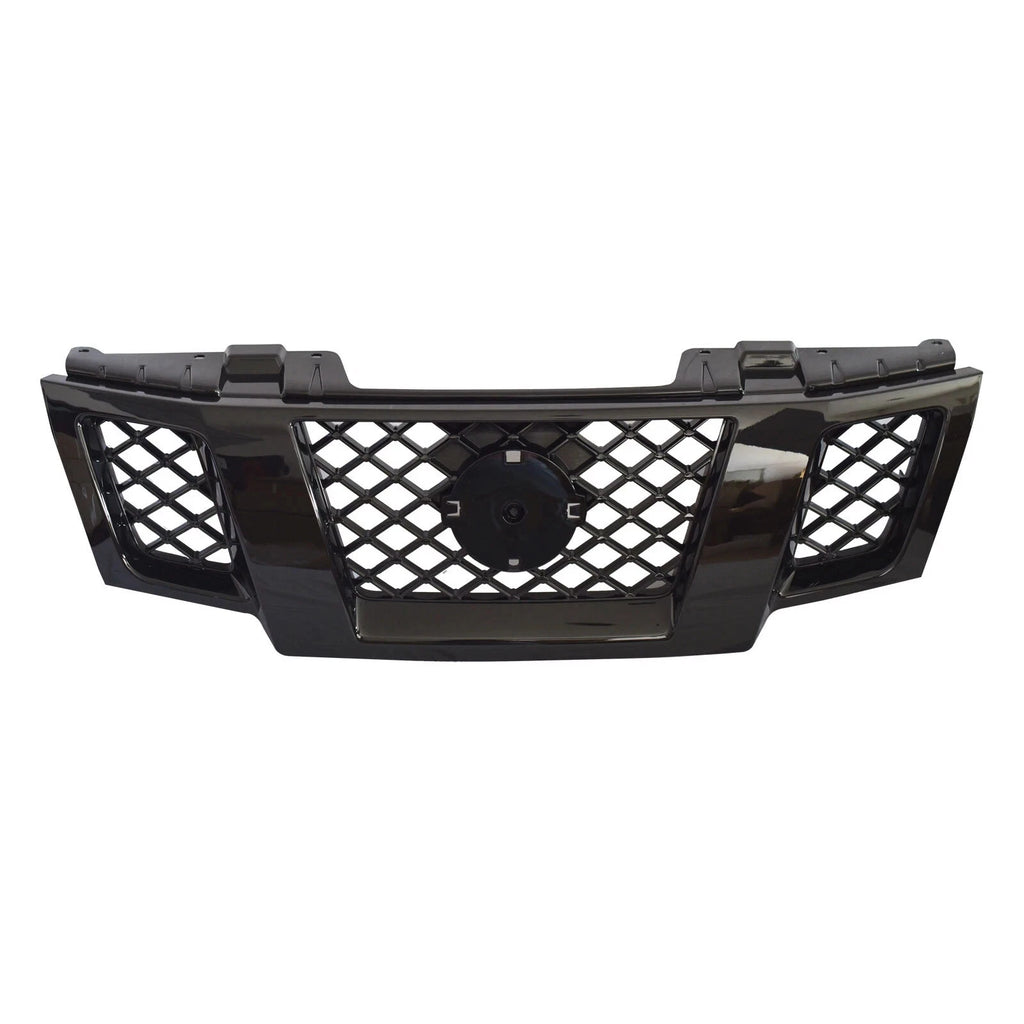 For 2009-2021 Nissan Frontier Front Bumper Upper Grille  62310-ZL00B Gloss Black