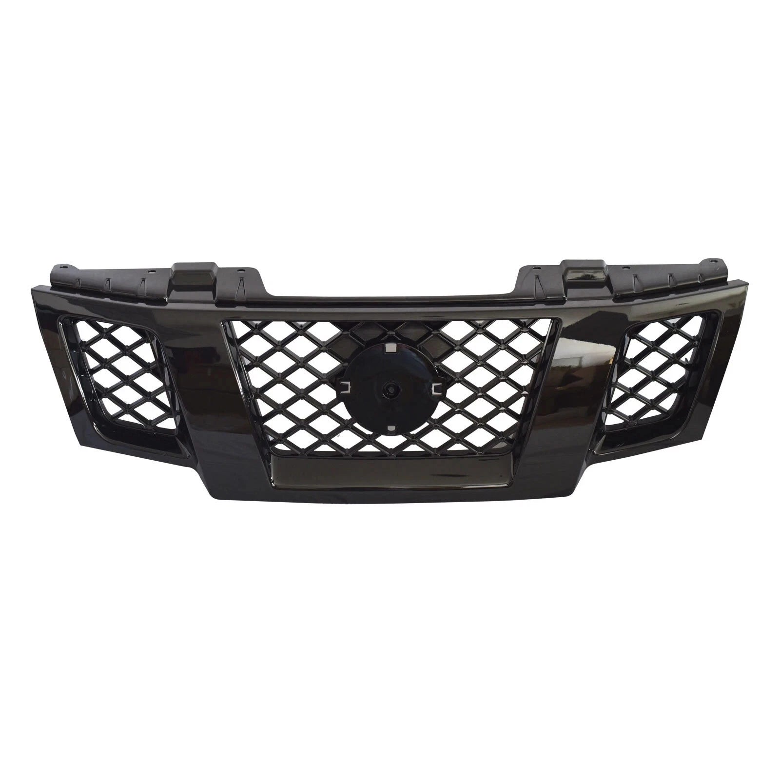 For 2009-2021 Nissan Frontier Front Bumper Upper Grille  62310-ZL00B Gloss Black