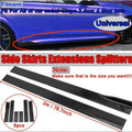 78.7" Universal Side Skirt Extensions Rocker Panel Splitters Lip For Honda BMW