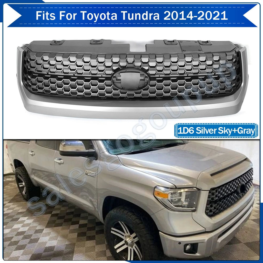 Honeycomb TRD Style Front Bumper Upper Grille Grill For 2014-2021 Toyota Tundra