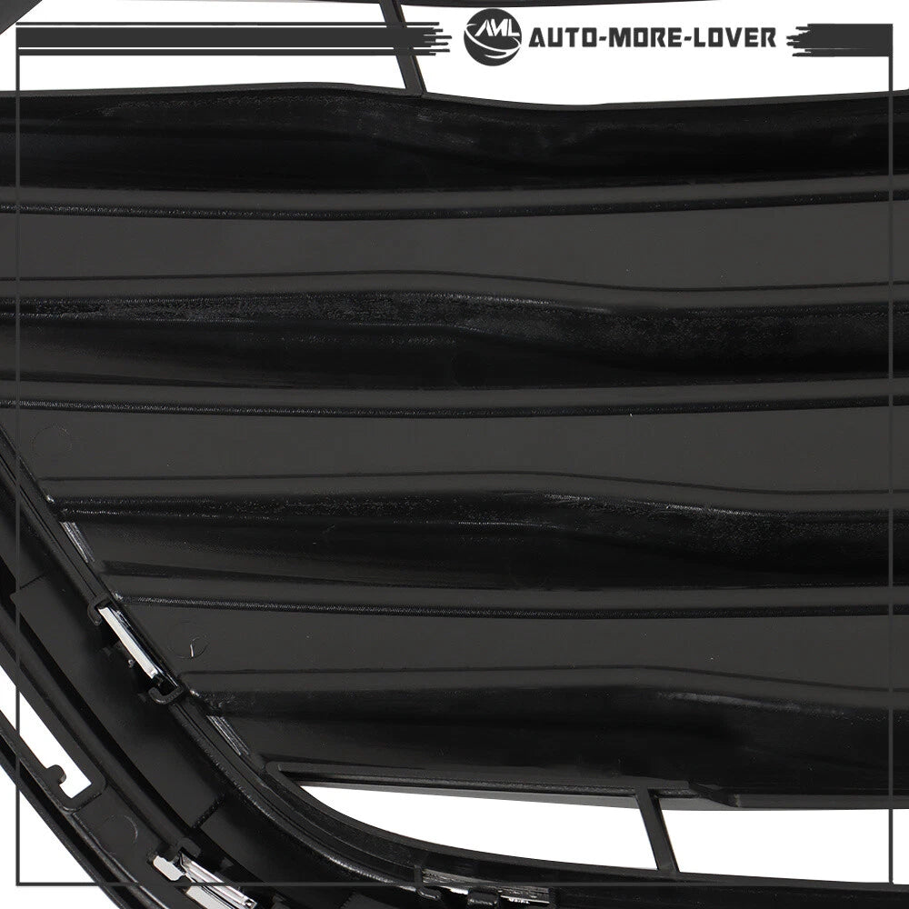For Chevrolet Trax 2017-2021 Front Upper and Lower Grille Set Black Chrome 2PCS