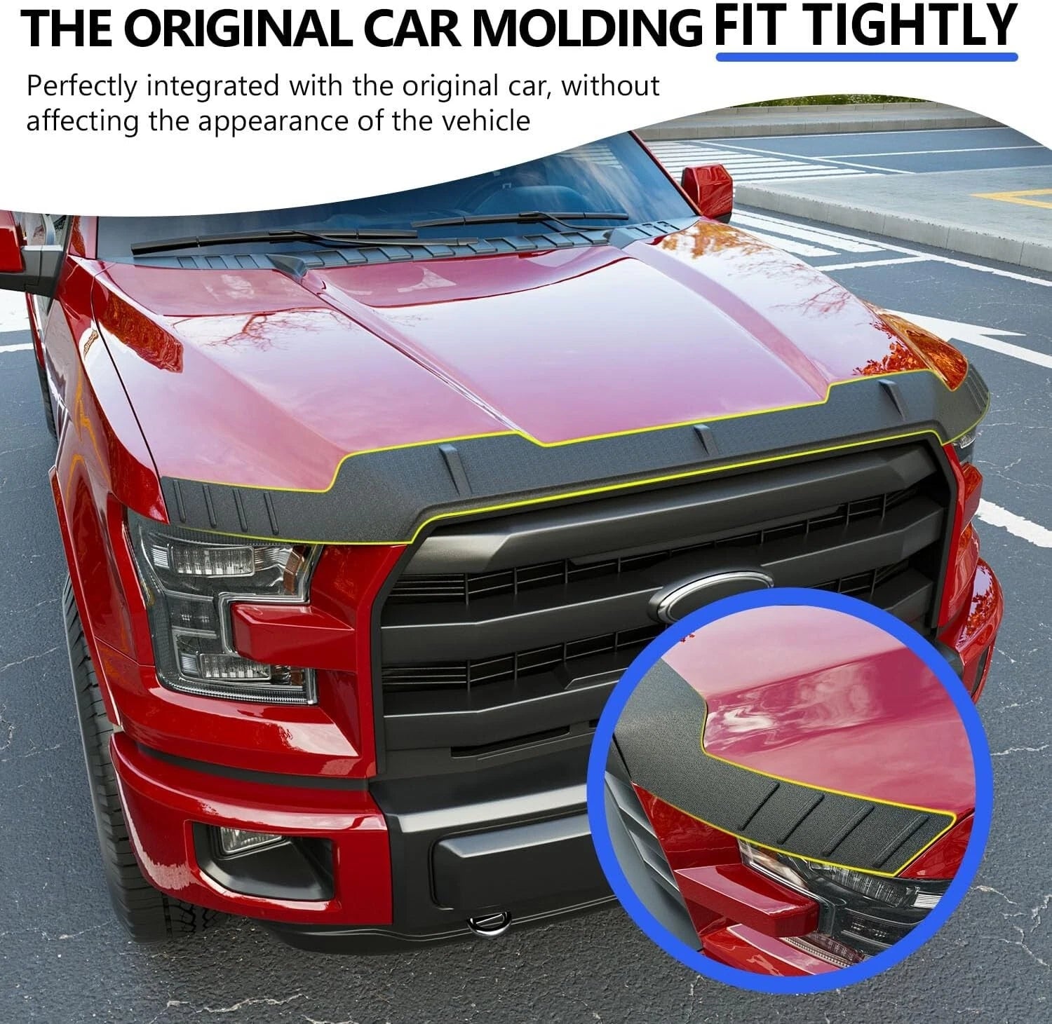 For 2015-2020 Ford F150 Hood Protector Hood Deflector Hood Shield