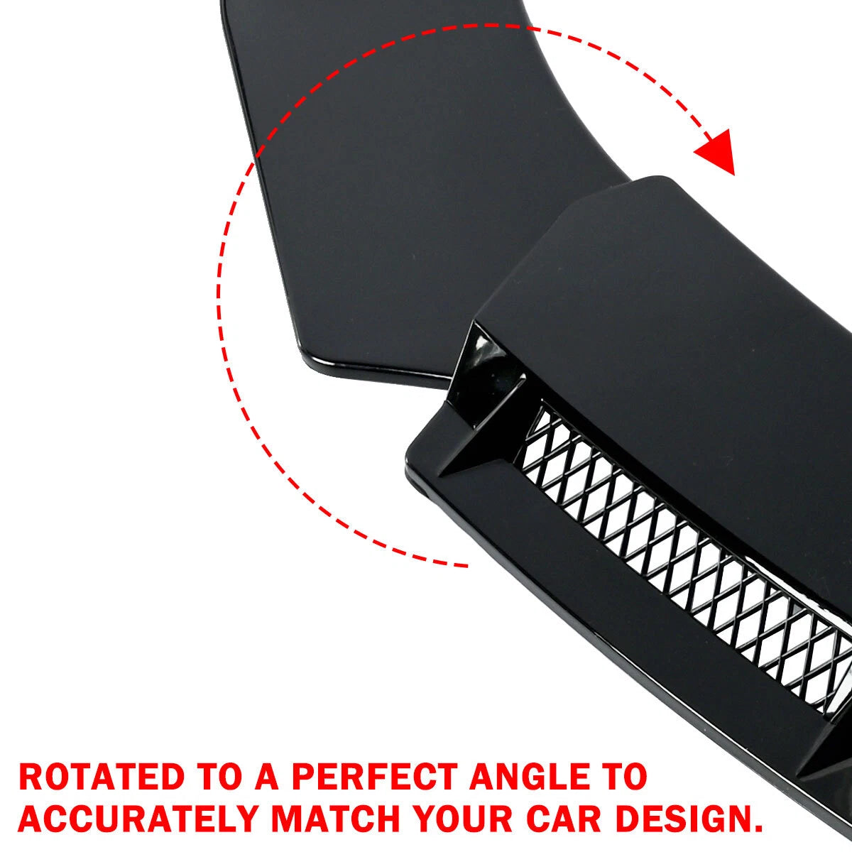 For Chevrolet Malibu 2010-2022 Gloss Front Bumper Lip Spoiler Splitter Body Kit
