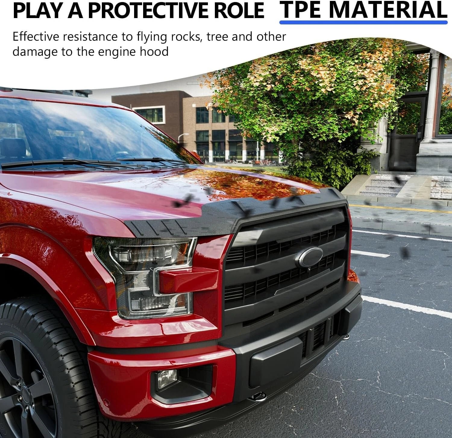 For 2015-2020 Ford F150 Hood Protector Hood Deflector Hood Shield