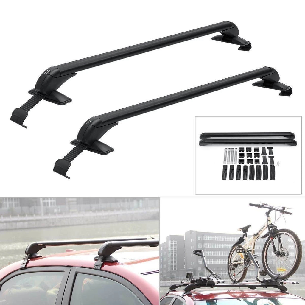 Universal Car Top Roof Rack Cross Bar 41" Luggage Carrier Aluminum w/ Lock
