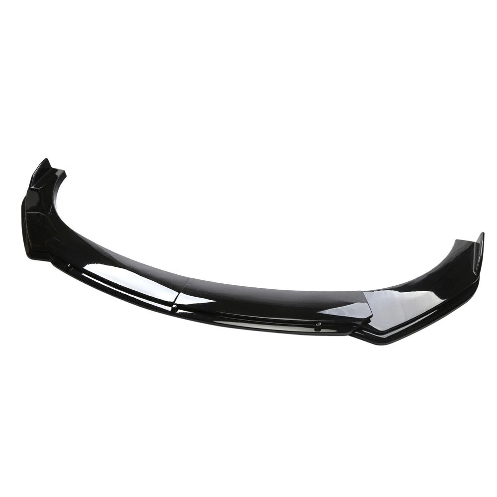 For Chrysler 300 Front Bumper Lip Spoiler Splitter + Strut Rods Glossy Black