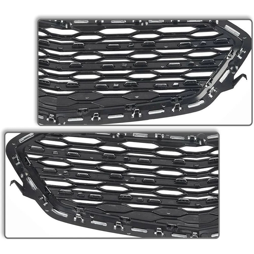 Chrome Front Bumper Grill Upper Lower Grille Kit For 2016 2017 Chevrolet Equinox