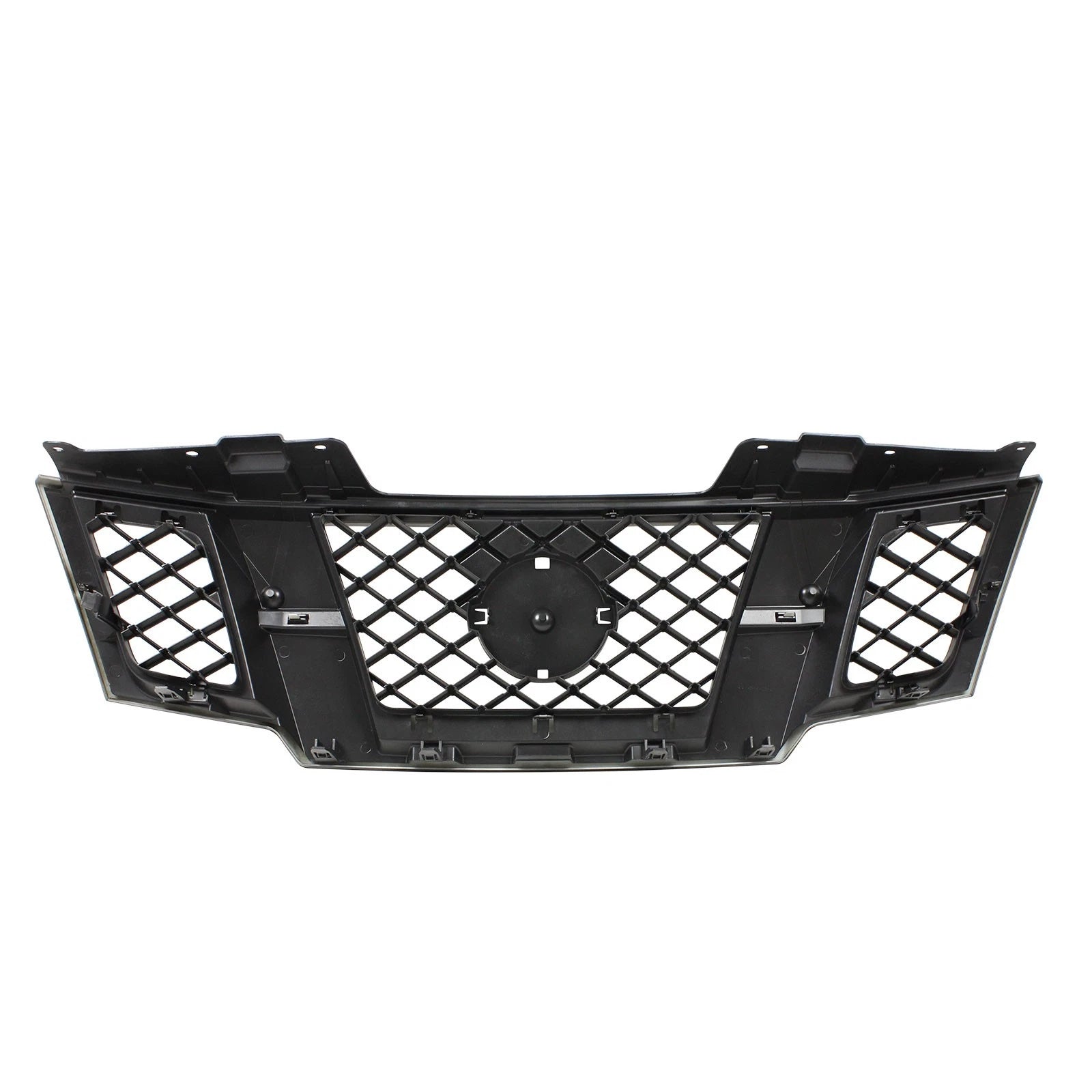 For 2009-2021 Nissan Frontier Front Bumper Upper Grille  62310-ZL00B Gloss Black