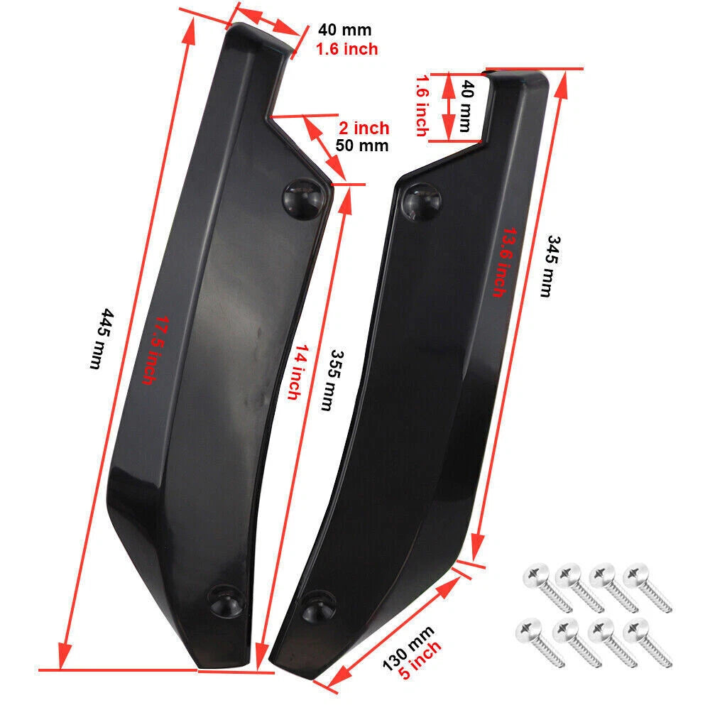 For Mini Cooper Front Bumper Lip Spoiler Splitter Body Kit Side Skirt Rear Lip