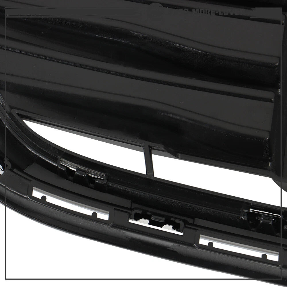 For Chevrolet Trax 2017-2021 Front Upper and Lower Grille Set Black Chrome 2PCS