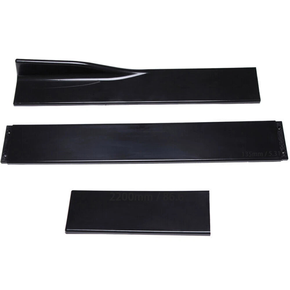 For Dodge Charger 86" Side Skirt Extension Rocker Panel Splitter Glossy Black