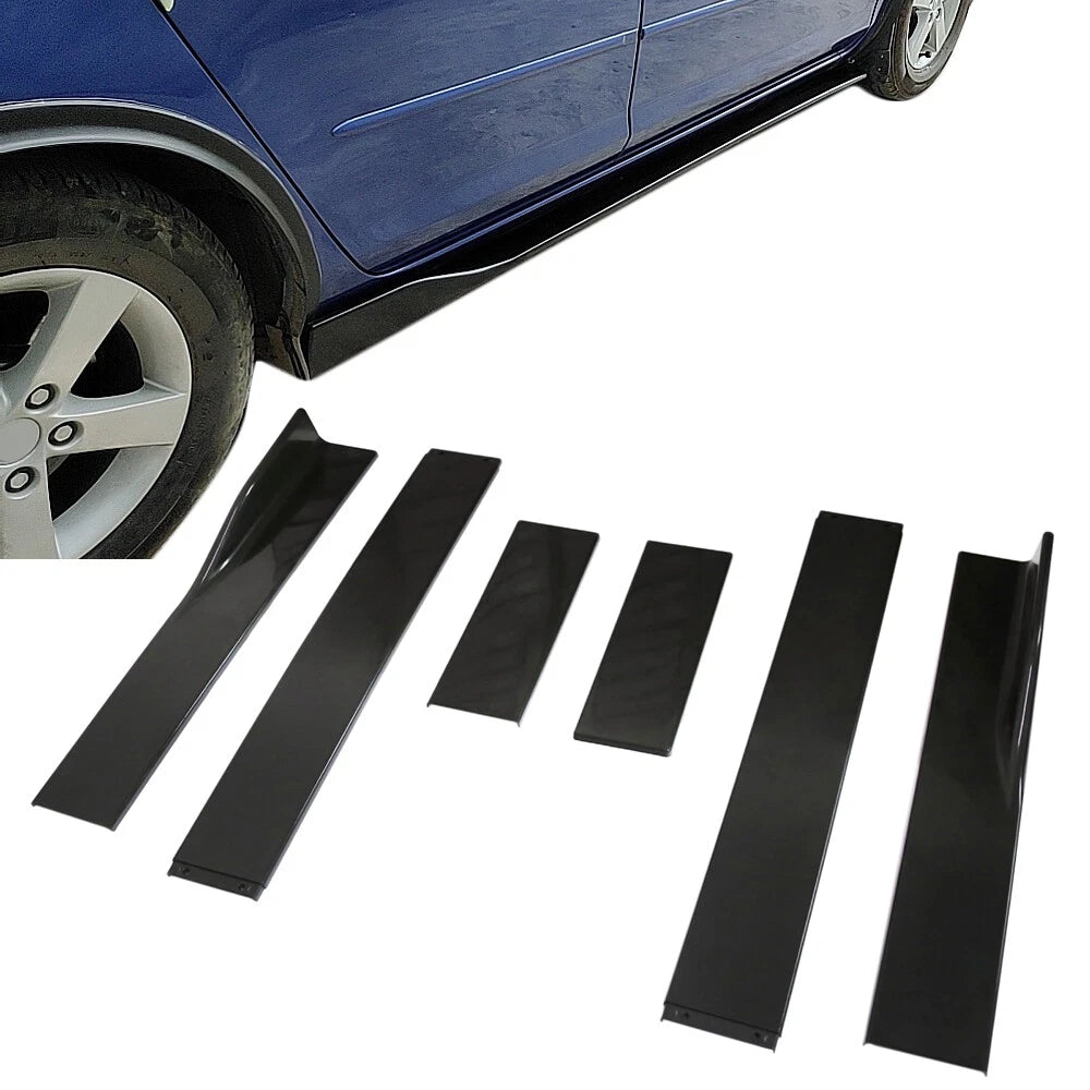 78.7" Universal Side Skirt Extensions Rocker Panel Splitters Lip For Honda BMW