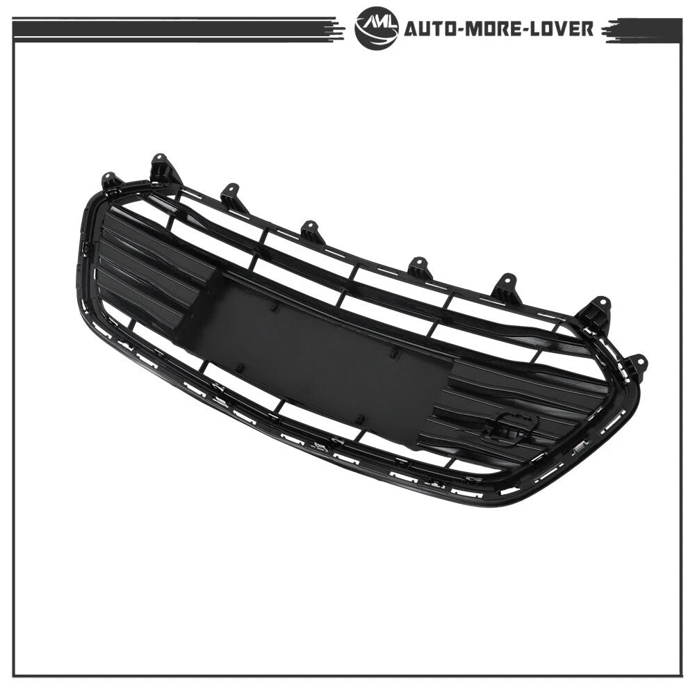For Chevrolet Trax 2017-2021 Front Upper and Lower Grille Set Black Chrome 2PCS