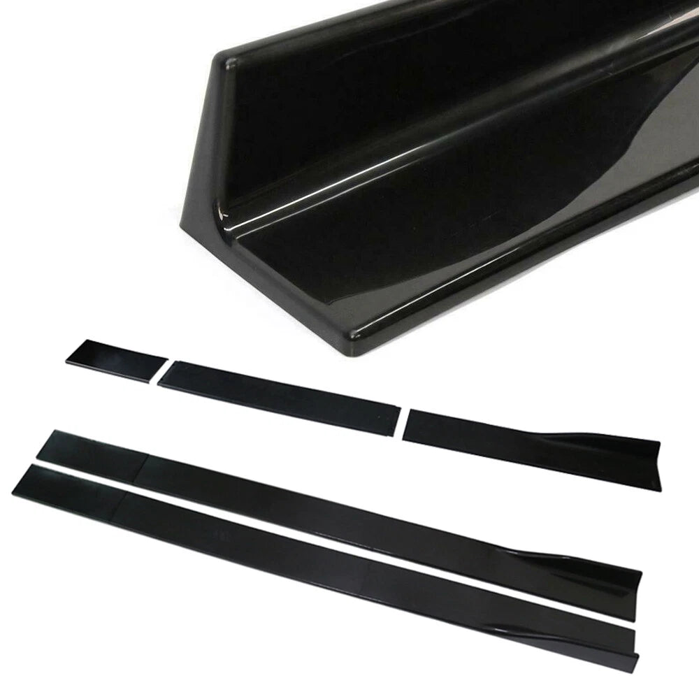 78.7" Universal Side Skirt Extensions Rocker Panel Splitters Lip For Honda BMW