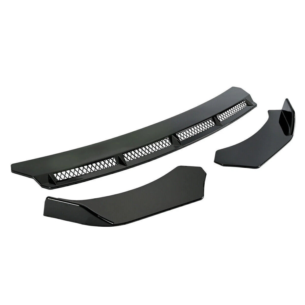 For Chevrolet Malibu 2010-2022 Gloss Front Bumper Lip Spoiler Splitter Body Kit