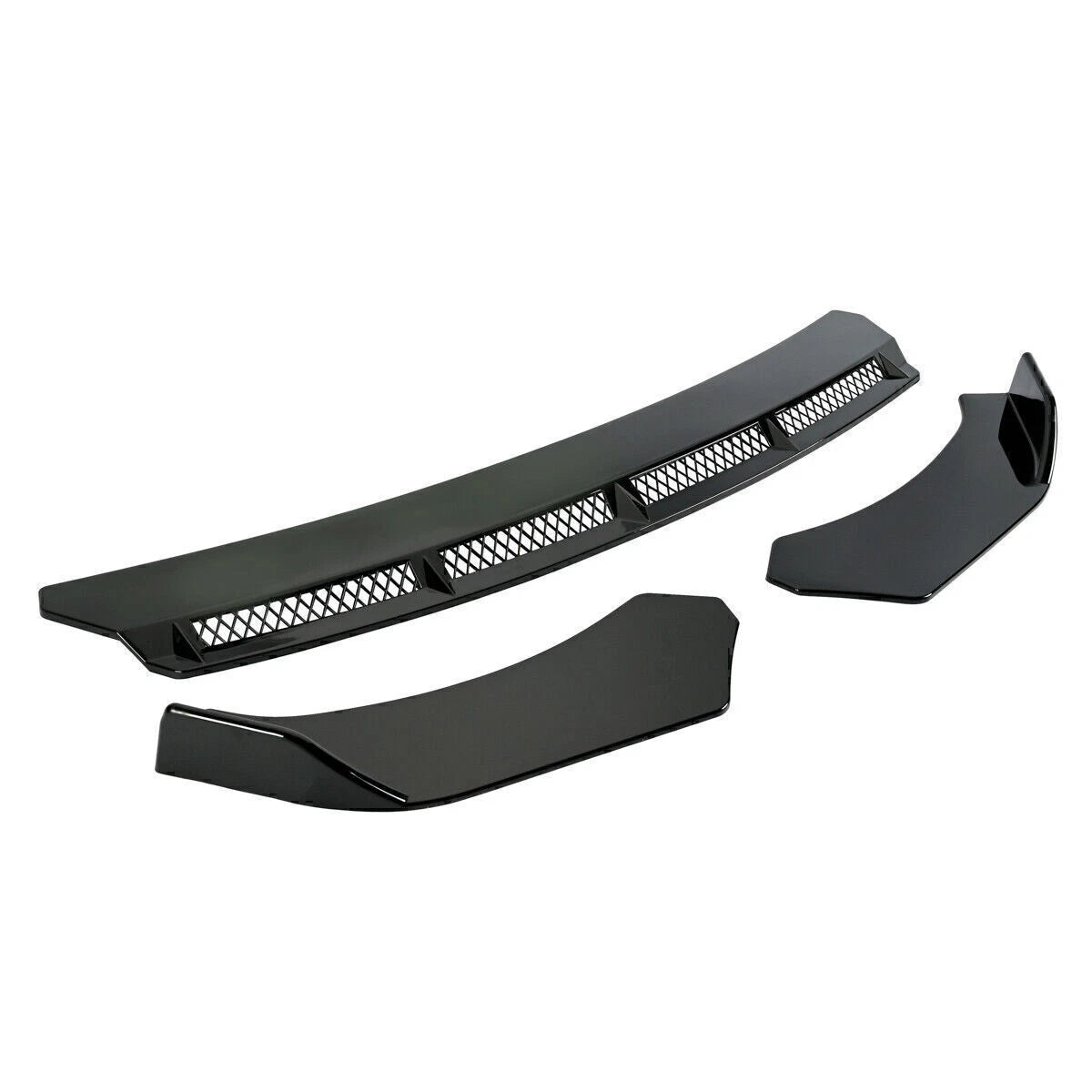 For Chevrolet Malibu 2010-2022 Gloss Front Bumper Lip Spoiler Splitter Body Kit