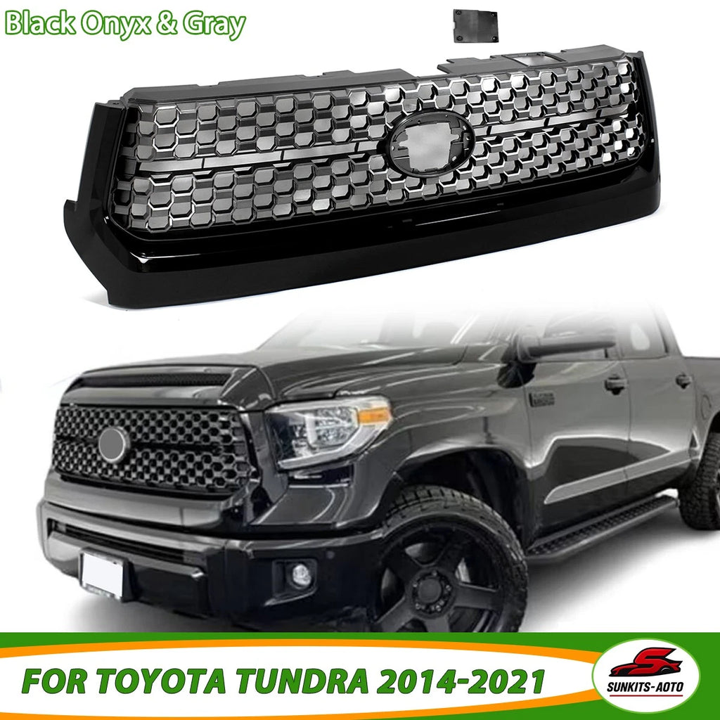 Honeycomb TRD Style Front Bumper Upper Grille Grill For 2014-2021 Toyota Tundra