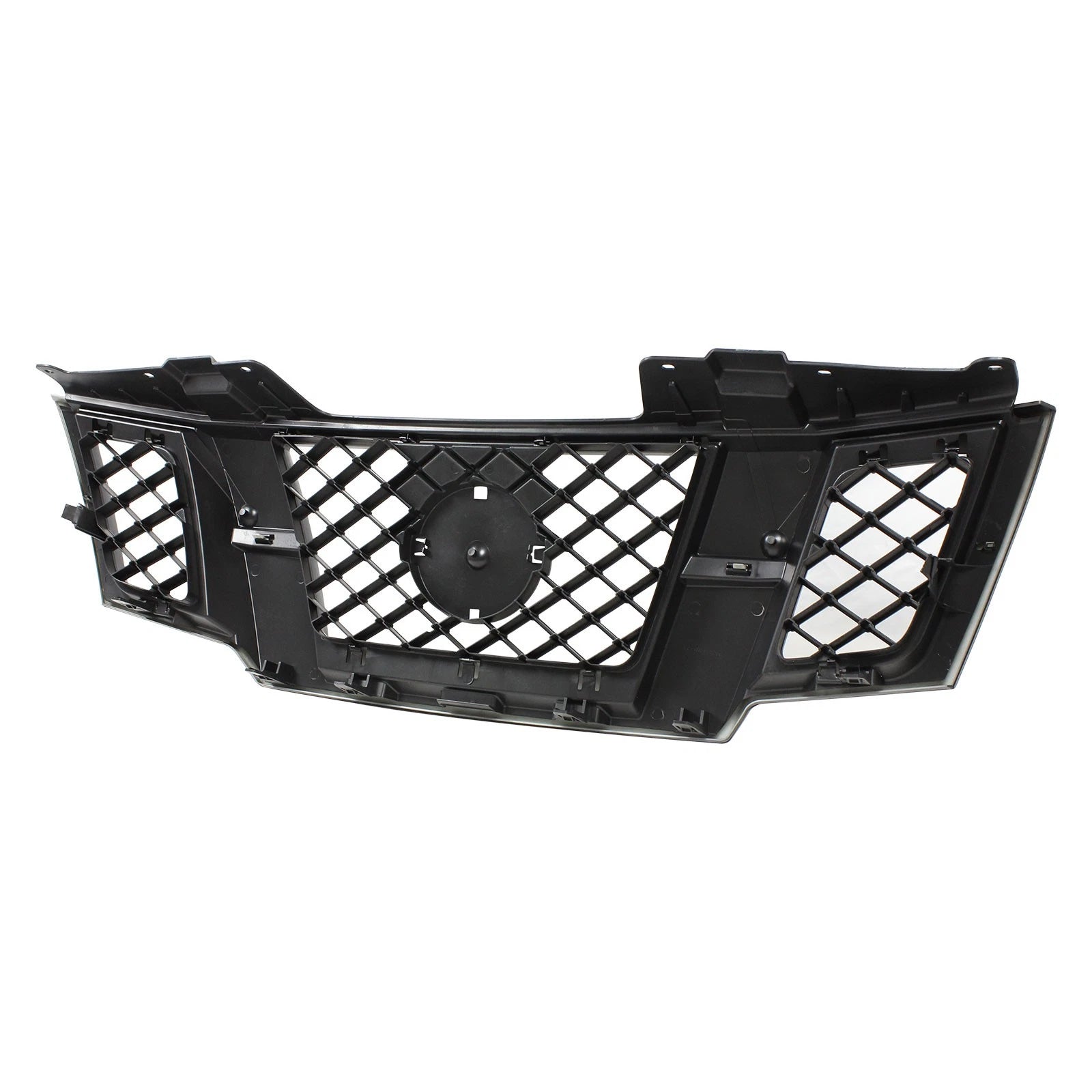 For 2009-2021 Nissan Frontier Front Bumper Upper Grille  62310-ZL00B Gloss Black
