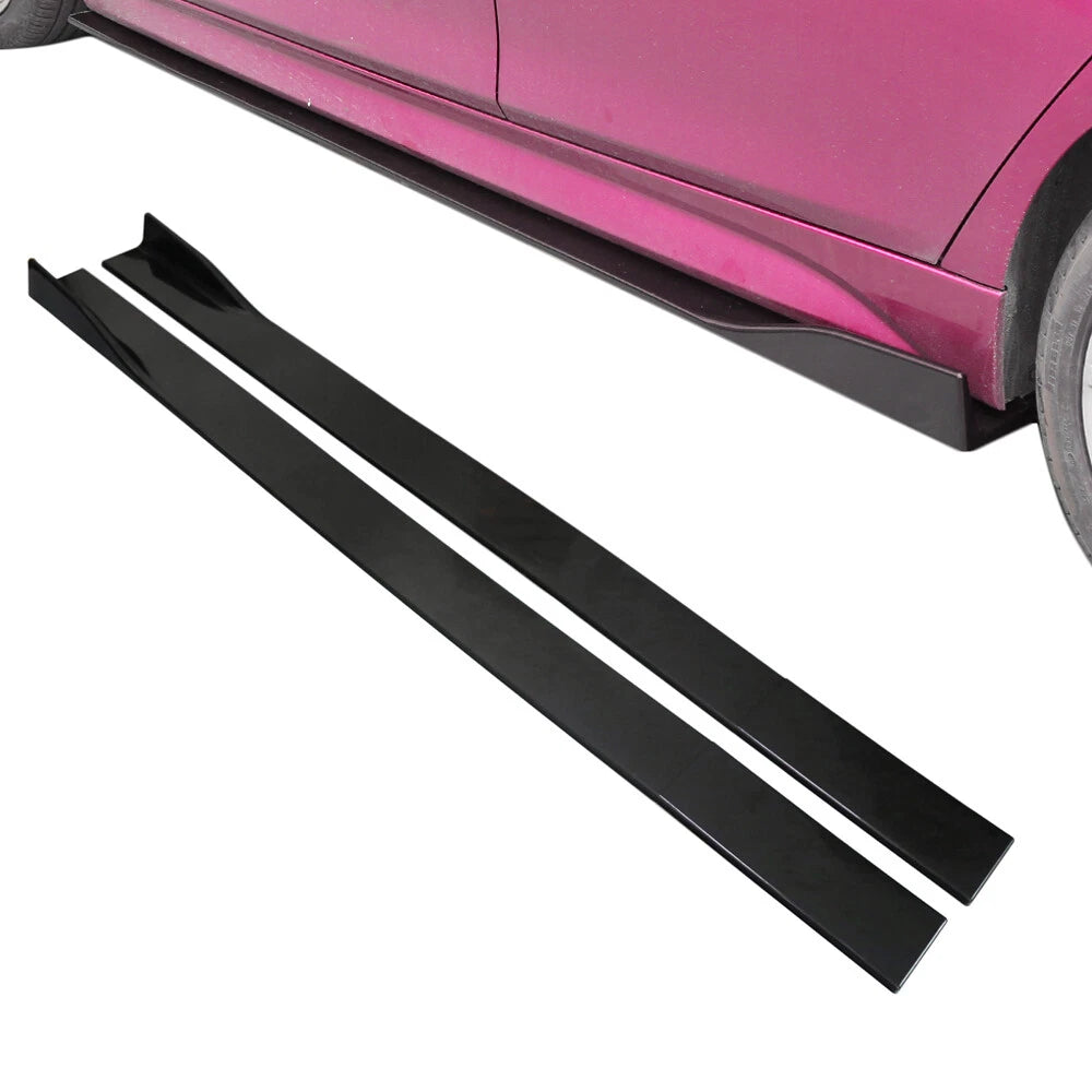 78.7" Universal Side Skirt Extensions Rocker Panel Splitters Lip For Honda BMW