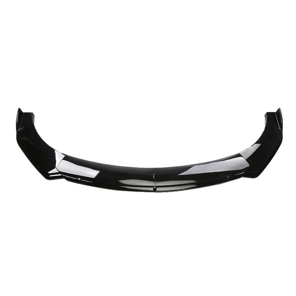 For Chrysler 300 Front Bumper Lip Spoiler Splitter + Strut Rods Glossy Black