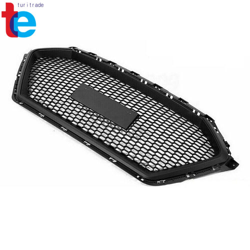 ABS Front Grille for Hyundai Elantra 2017-2018 Sedan Honeycomb Style Matte Black